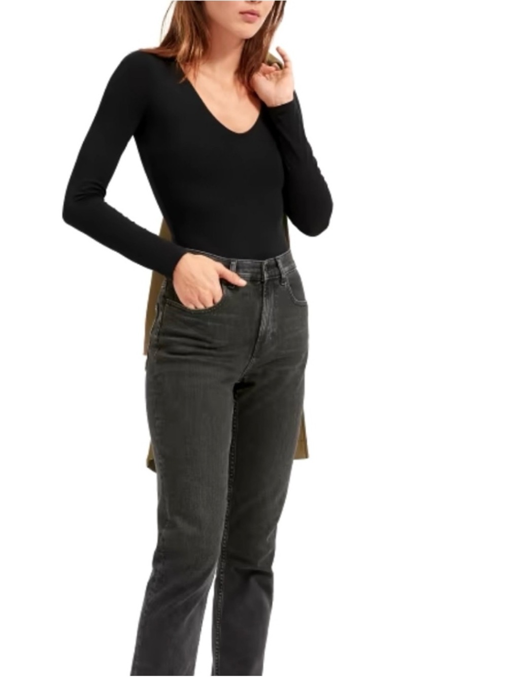 The Long Sleeve V-Neck Bodysuit